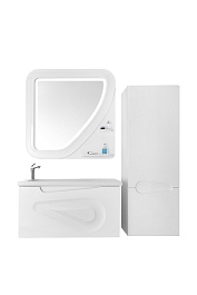 Водолей Тумба с раковиной "Арнелла Капля 100" белая, ящик – фотография-2